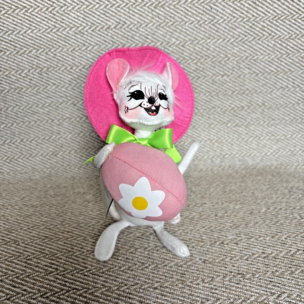 Annalee Mouse Doll 6" Easter Egg 201213 Bendable 2013 Figure Stuffed